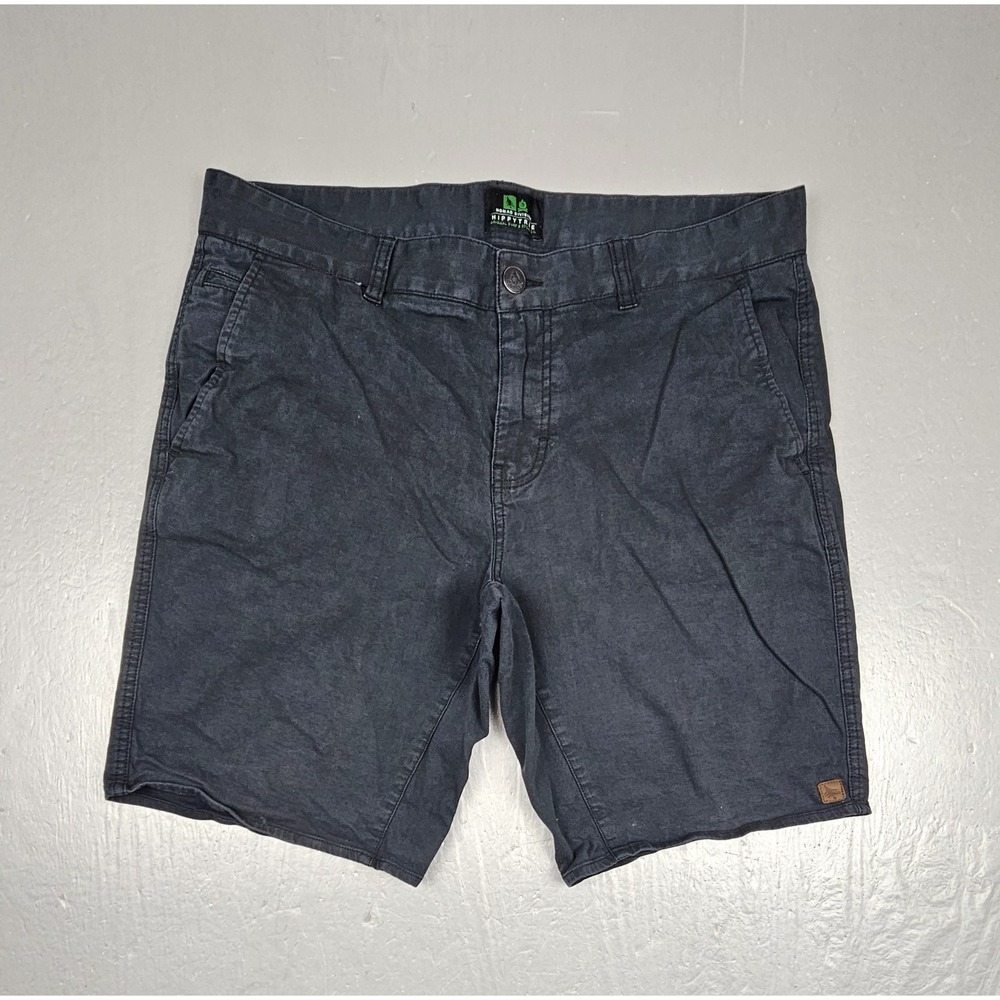 Hippytree Shorts Mens‎ 36 Navy Blue Flat Front Chino Style Outdoor 5 Pocket